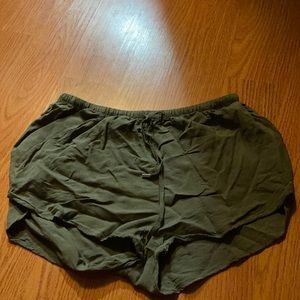 Olive green H&M shorts